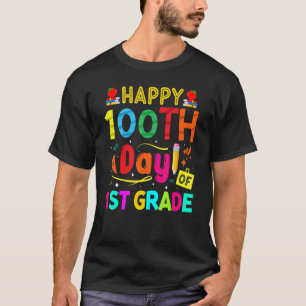 Camiseta 100° Día de Primer Grado para los niños Chicas 100
