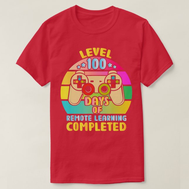 Camiseta 100° Día de Regalo Escolar 100 Días De Aprendizaje (Diseño del anverso)