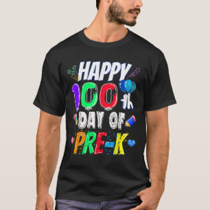 Camiseta 100° Día de Regalo Escolar 100 Días De Profesora P