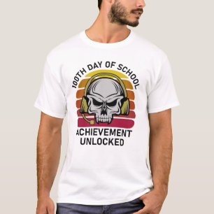 Camiseta 100° día de rendimiento escolar desbloqueado