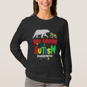 Camiseta 100° Día del Autismo de Maestros de tercer grado 1