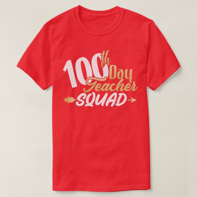 Camiseta 100° Día del Colegio 100° Día Escuadrón de Oro del (Diseño del anverso)