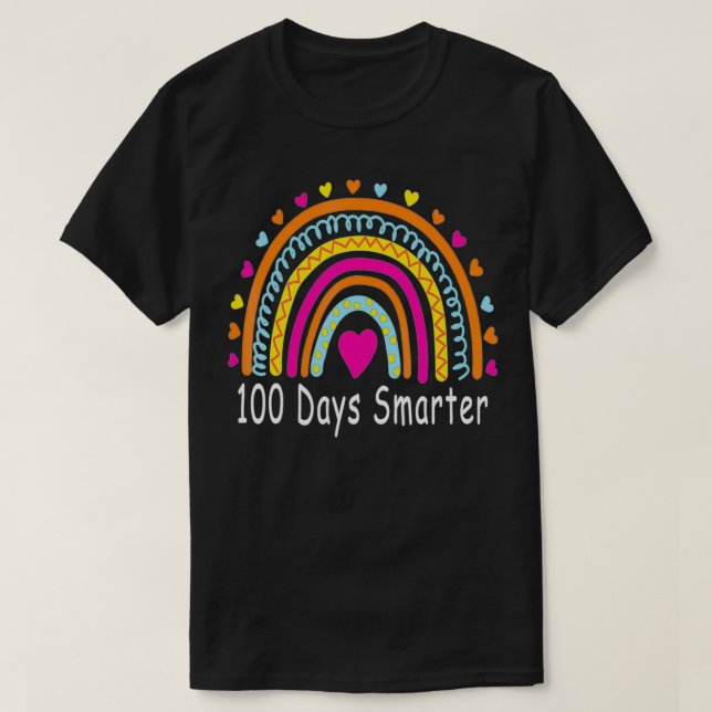 Camiseta 100° Día del Maestro Escolar 100 días lluvia más i (Diseño del anverso)