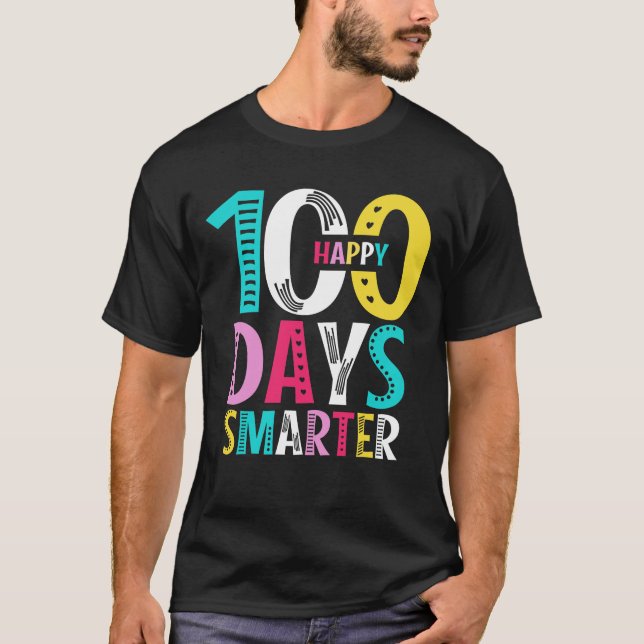 Camiseta 100° Día del Maestro Escolar - 100 días más inteli (Anverso)
