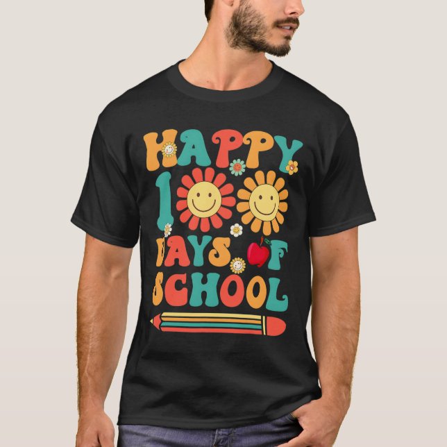Camiseta 100° Día del Profesor Groovy - 100 Días Smar (Anverso)
