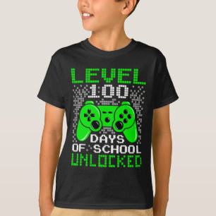 Camiseta 100° Día Escolar Niños De Nivel 100 Días Escolares