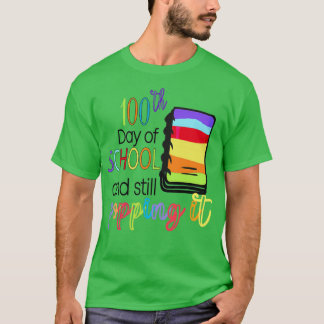 Camiseta 100 Días 100 De La Escuela Todavía Se Lo Pone Grac
