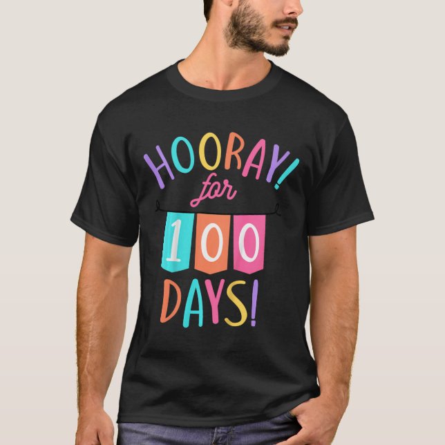 Camiseta 100 días, 100° día de colegio, niño Bo (Anverso)