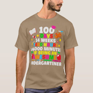 Camiseta 100 días 14 semanas 2400 horas 144000 minutos