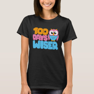 Camiseta 100 Días A Los Niños Maestros De Wiser Felices 100