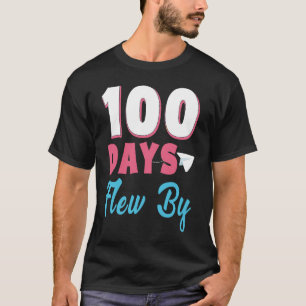 Camiseta 100 días acaba de volar con mariposa 100 días de e