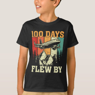 Camiseta 100 Días Acabo De Volar En Avión Por El 100 Día De