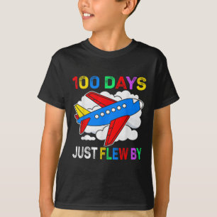 Camiseta 100 Días Acabo De Volar En Avión Por El 100 Día De