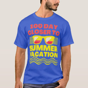 Camiseta 100 días antes de las vacaciones de verano 100 día