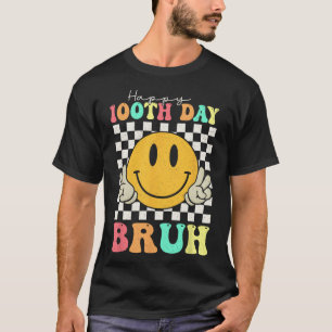 Camiseta 100 días Bruh Smile 100 días a escolares