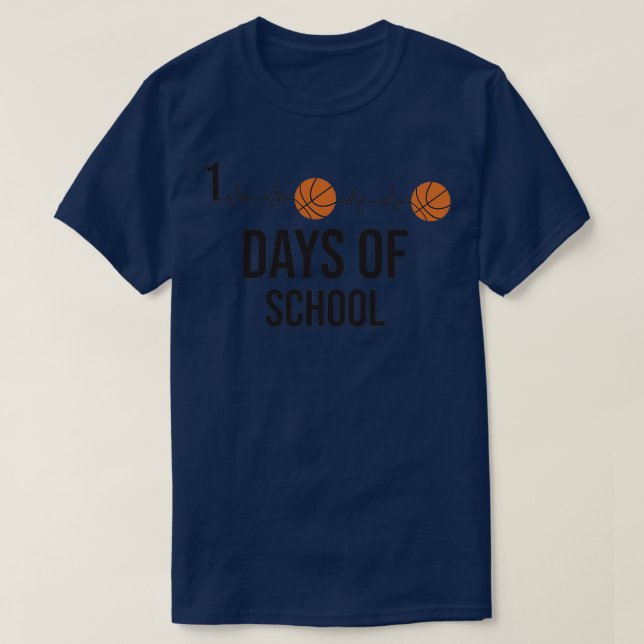 Camiseta 100 días Chicas de baloncesto infantil 100 días O (Diseño del anverso)