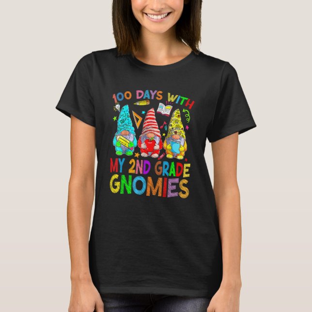Camiseta 100 días con mis profesores virtuales de segundo g (Anverso)