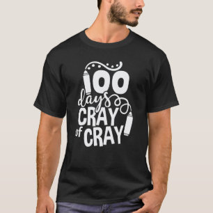Camiseta 100 Días Cray De Cray Maestro Estudiante 100 Días