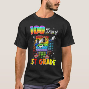 Camiseta 100 Días De 1er grado Escolar Dabbing Fidget Pop I