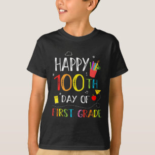 Camiseta 100 Días De 1er Grado Feliz 100º Día De La Escuela