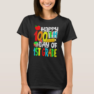Camiseta 100 Días De 1er Grado Feliz 100º Día De La Escuela