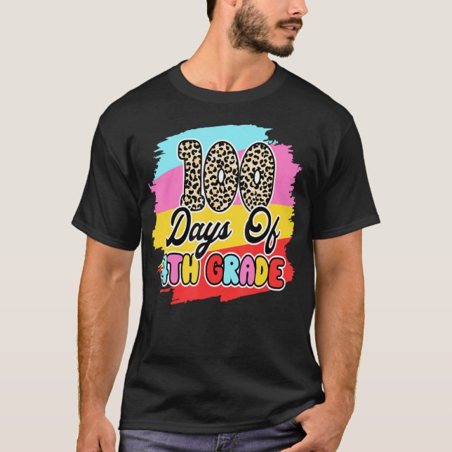 Camiseta 100 días de 4º grado 100 días más inteligentes 100 (Anverso)