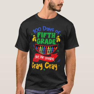Camiseta 100 Días De 5º Grado Me Hicieron Sentir Grillo