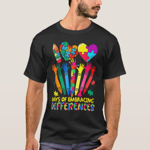 Camiseta 100 Días De Aceptar Diferencias Conciencia Del Aut