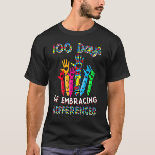 Camiseta 100 Días De Aceptar Diferencias Conciencia Del Aut