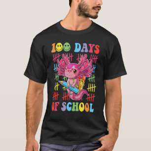 Camiseta 100 días de alegría para el profesor de escuela Ax
