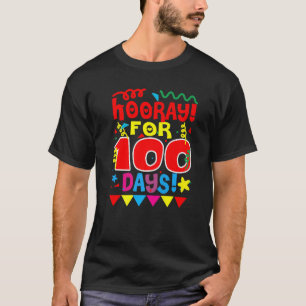 Camiseta 100 Días De Alojamiento De Chica Escolar Durante 1