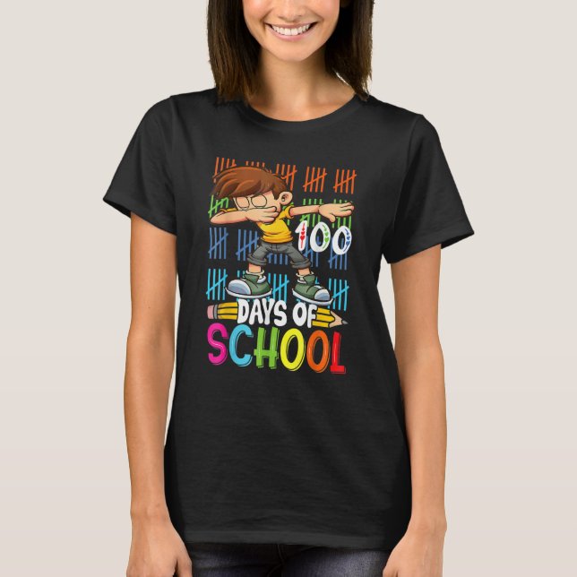 Camiseta 100 Días De Alojamiento Escolar De Niños Bell Math (Anverso)