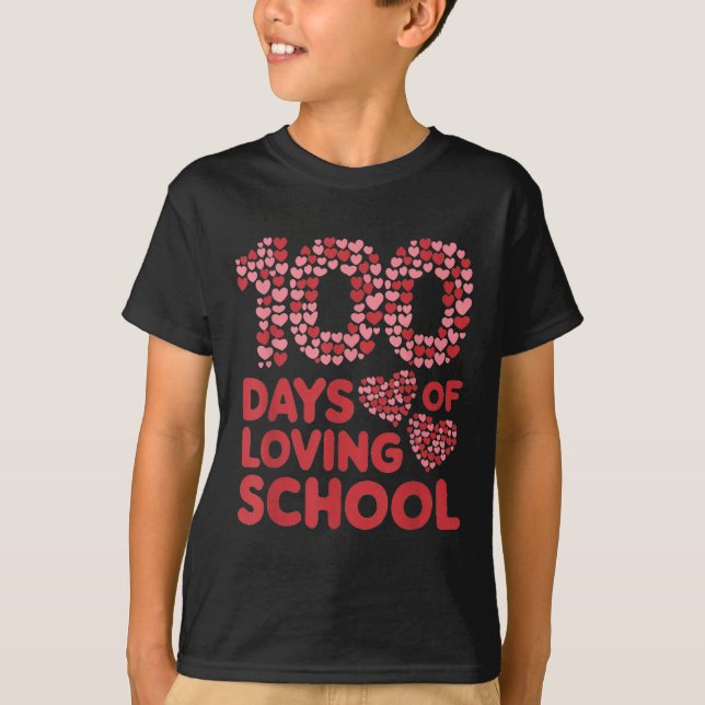 Camiseta 100 días de amadas profesoras escolares (Anverso)