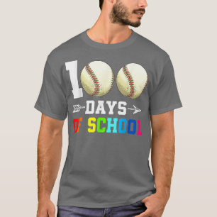 Camiseta 100 Días De Amantes Del Béisbol Escolar 100 Días I
