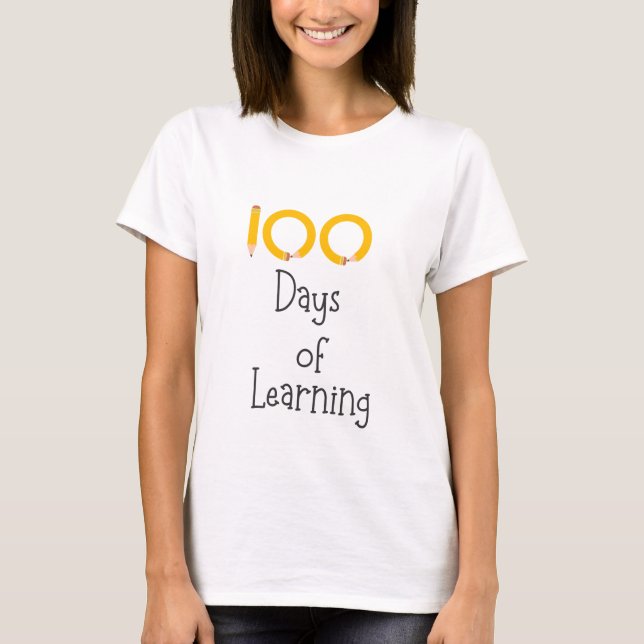 Camiseta 100 días de aprendizaje (Anverso)