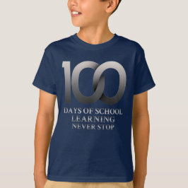 Camiseta 100 días de aprendizaje escolar nunca dejan de apr