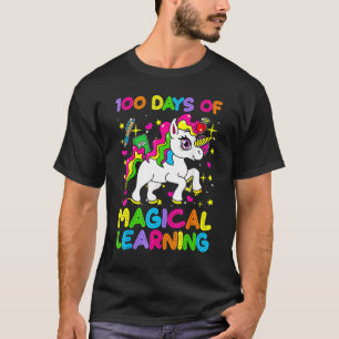 Camiseta 100 Días De Aprendizaje Mágico 100º Día De La Escu