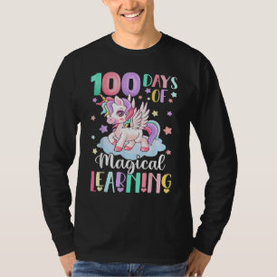 Camiseta 100 Días De Aprendizaje Mágico 100º Día De La Escu