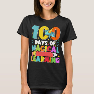 Camiseta 100 días de aprendizaje mágico 100 días 100 días d