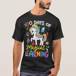 Camiseta 100 días de aprendizaje mágico, 100 días de escuel