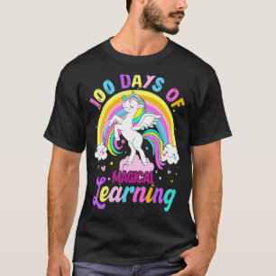 Camiseta 100 Días De Aprendizaje Mágico El Arcoiris De Unic