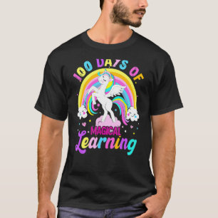 Camiseta 100 Días De Aprendizaje Mágico El Arcoiris De Unic