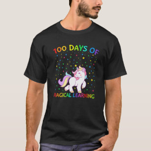 Camiseta 100 Días De Aprendizaje Magico Escolar Chicas Unic