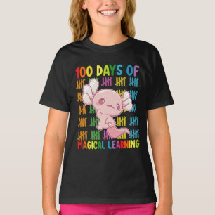 Camiseta 100 Días De Aprendizaje Mágico Escuela De Ajolote