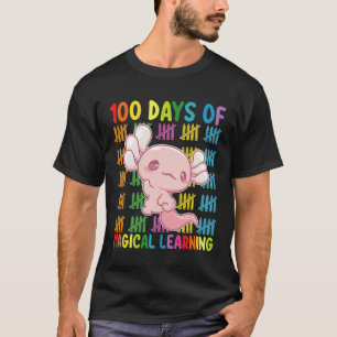 Camiseta 100 Días De Aprendizaje Mágico Escuela De Ajolote