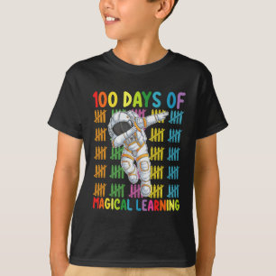 Camiseta 100 Días De Aprendizaje Mágico Escuela De Astronau