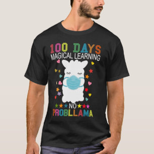 Camiseta 100 días de aprendizaje mágico sin problemas de Ma