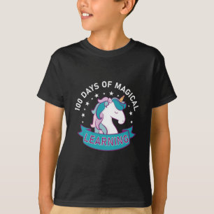 Camiseta 100 días de aprendizaje mágico - Unicornio