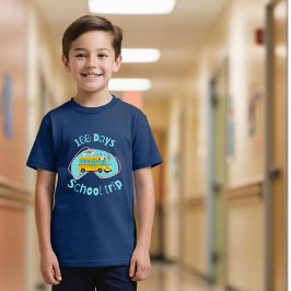 Camiseta 100 días de aventura escolar: nivel 100 de los niñ