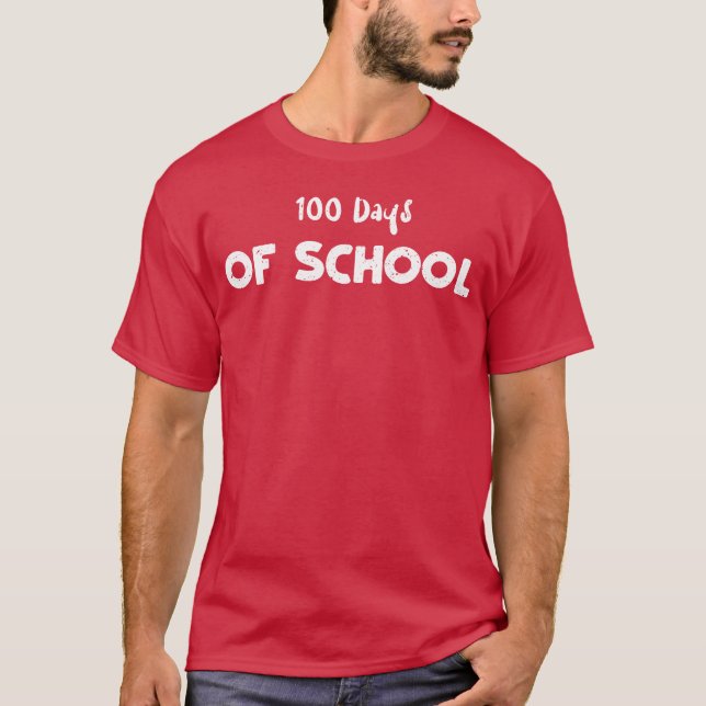 Camiseta 100 Días De Aves Escolares (Anverso)
